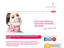 Tablet Screenshot of beautyart-hh.de